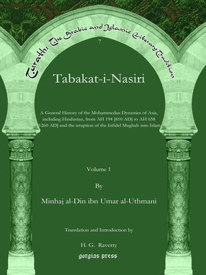 cover image of Tabakat-i-Nasiri